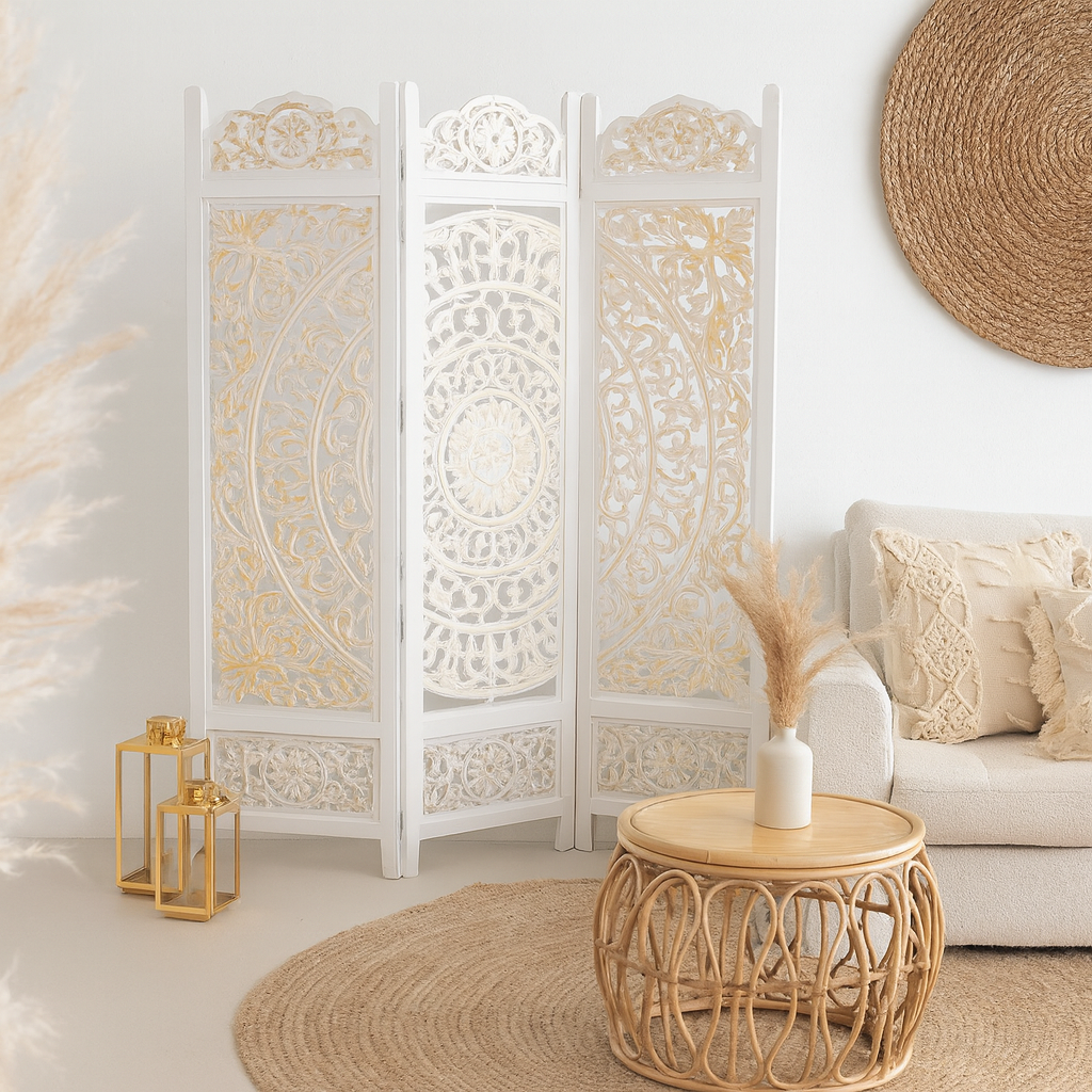 Yenfer Carved Room Divider
