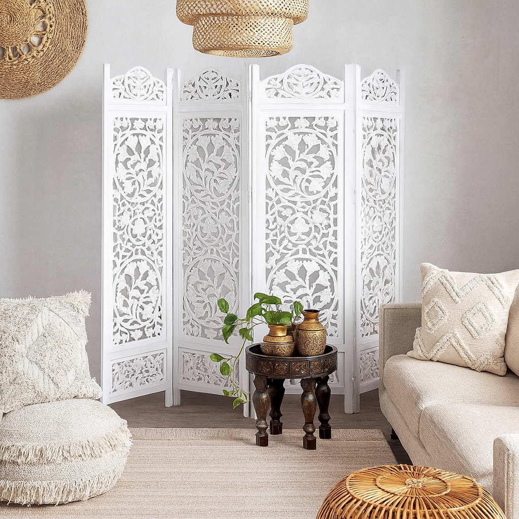 Ava Carved Room Divider