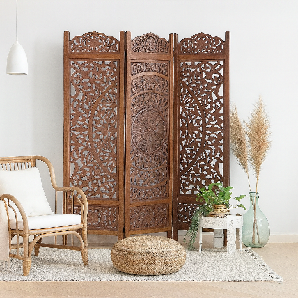 Yenfer Carved Room Divider