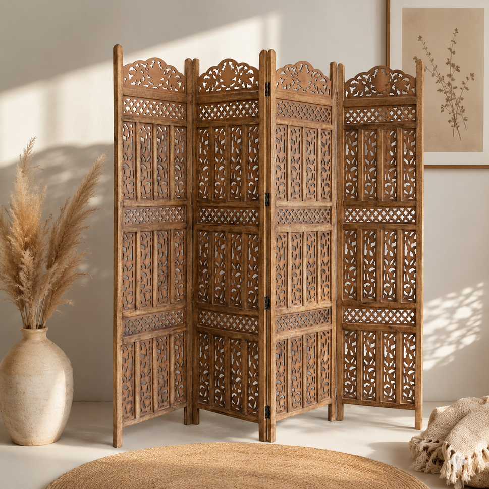 Lois Carved Room Divider