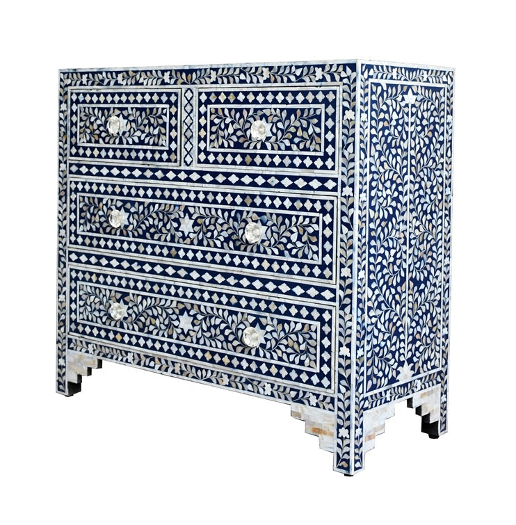 Judith Mother of Pearl Inlay Chest of Drawer