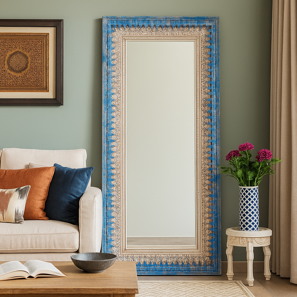 Thormi Hand Carved Mirror