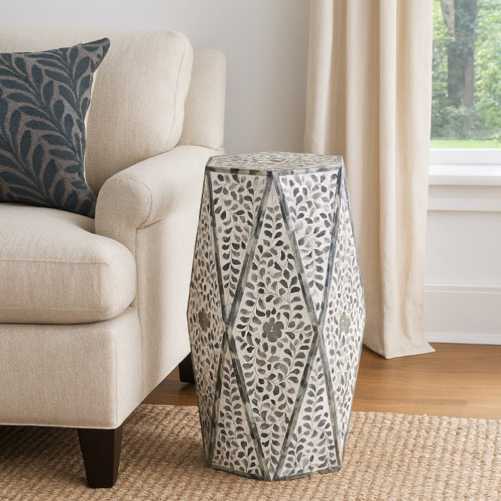 Joseph Mother of Pearl Inlay Side Table
