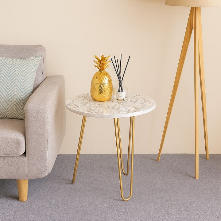 Liana Mother of Pearl Inlay Table