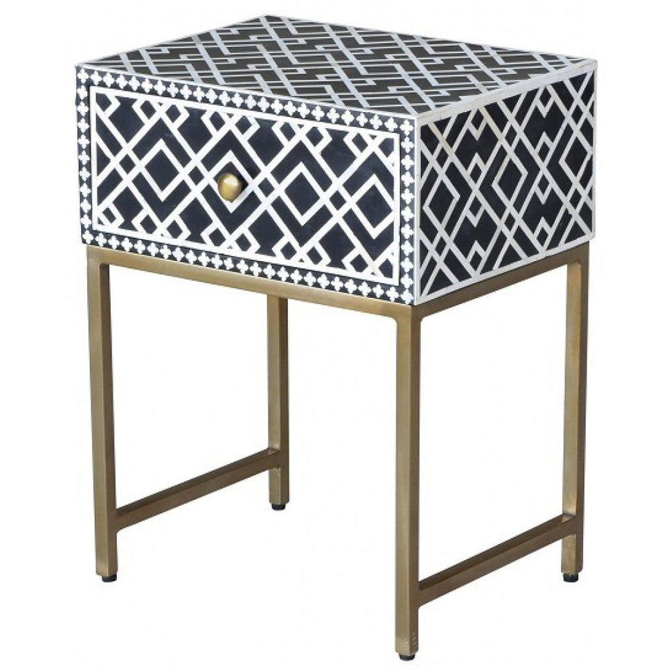 Dylan Bone Inlay Bedside