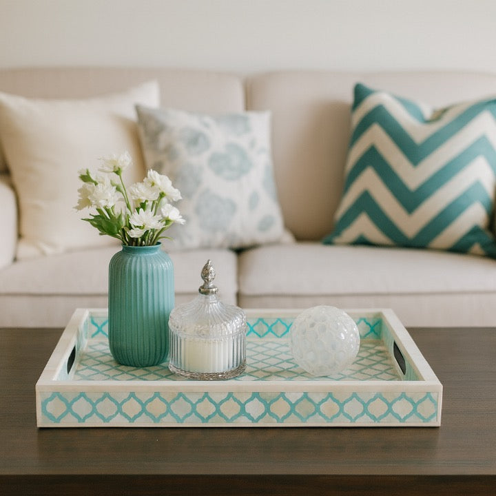 Cynthia Bone Inlay Moroccan Pattern Tray