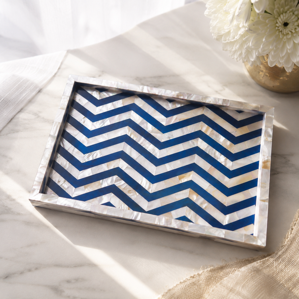 Edison Mother of Pearl Inlay Tray