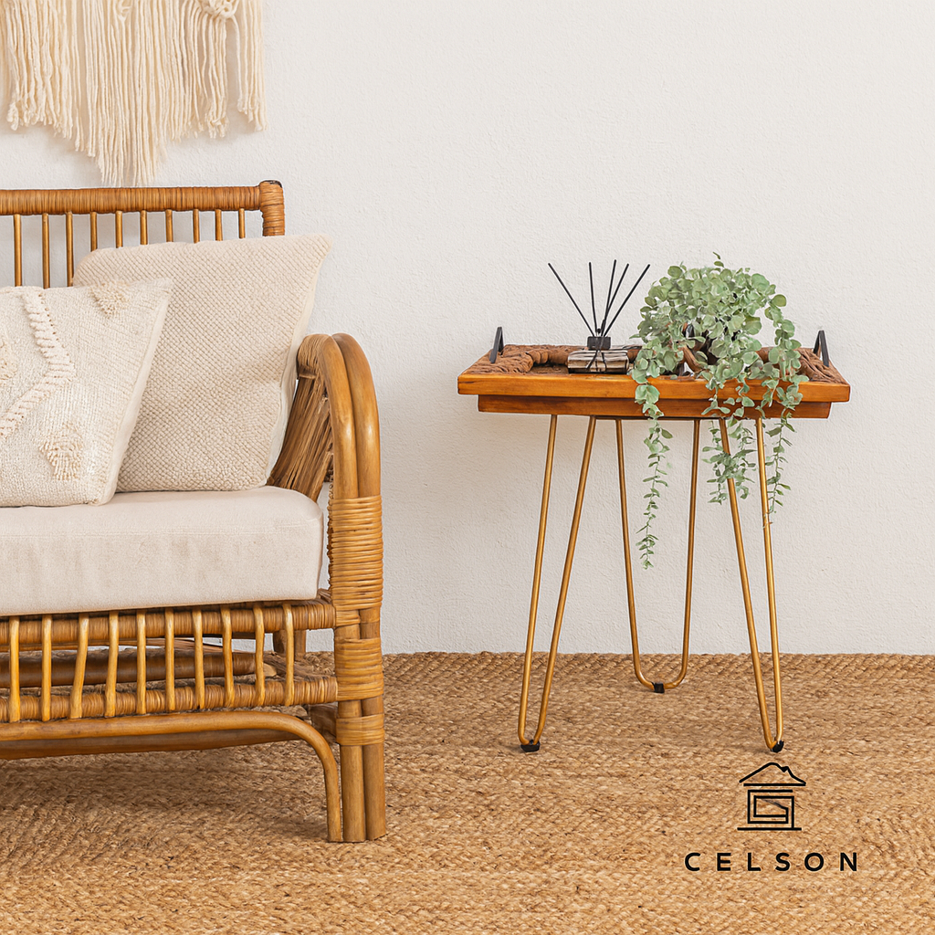 Manoj Wooden Hand Carved Nesting Table