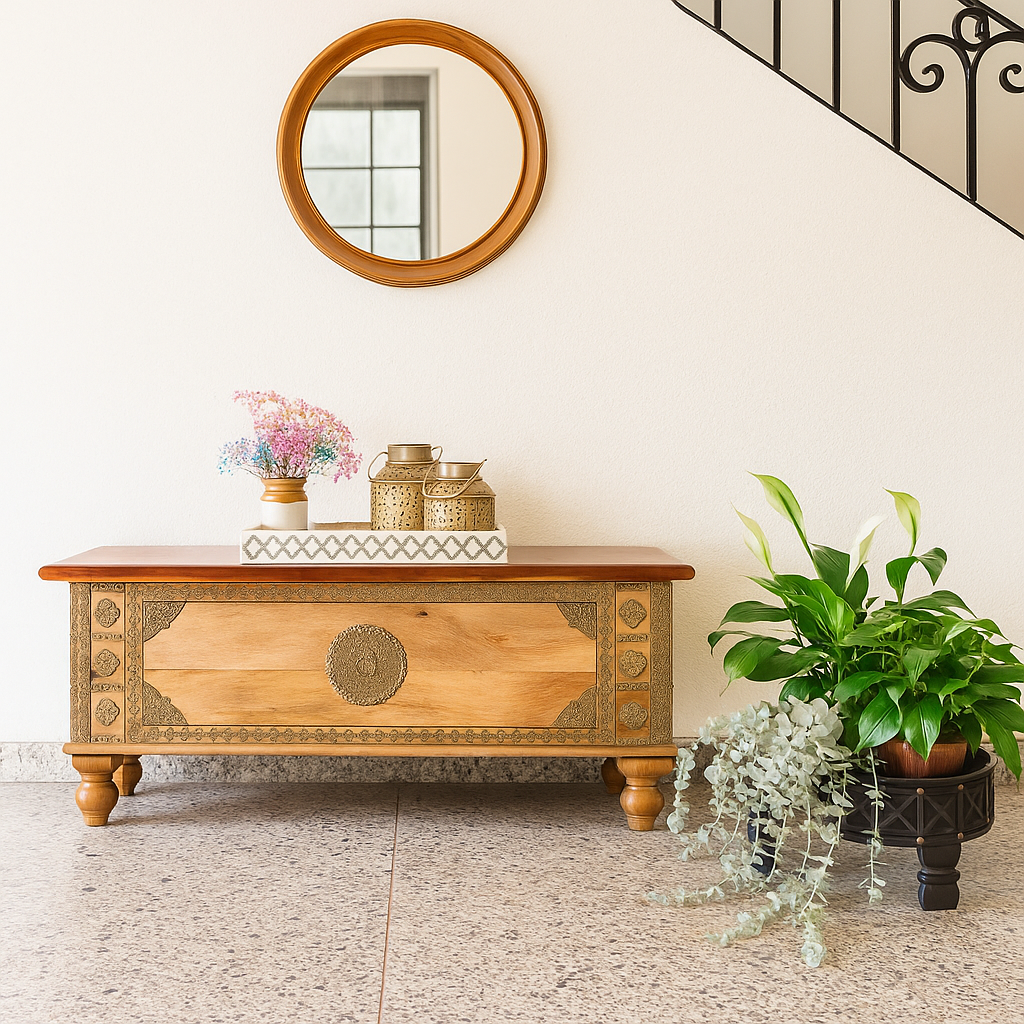 Simon Brass Fitted  Heritage Trunk