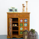 Switch Madelyn Hand Carved Wooden Shoe Cabinet 2 image