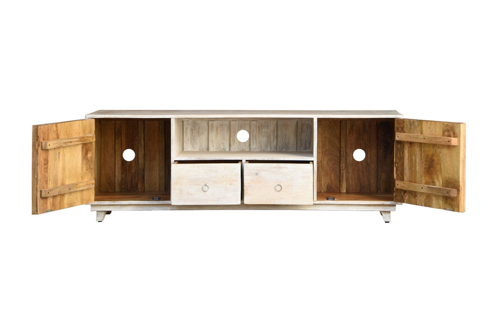 Adam Hand Carved Wooden TV Console