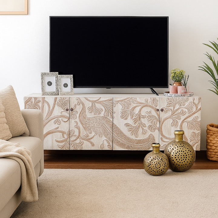 Victoria Hand Carved TV Cabinet