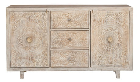 Rehman Hand Carved Wooden Buffet