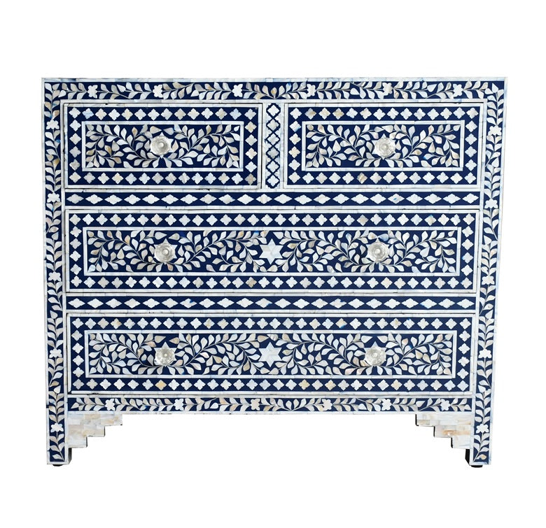 Judith Mother of Pearl Inlay Chest of Drawer
