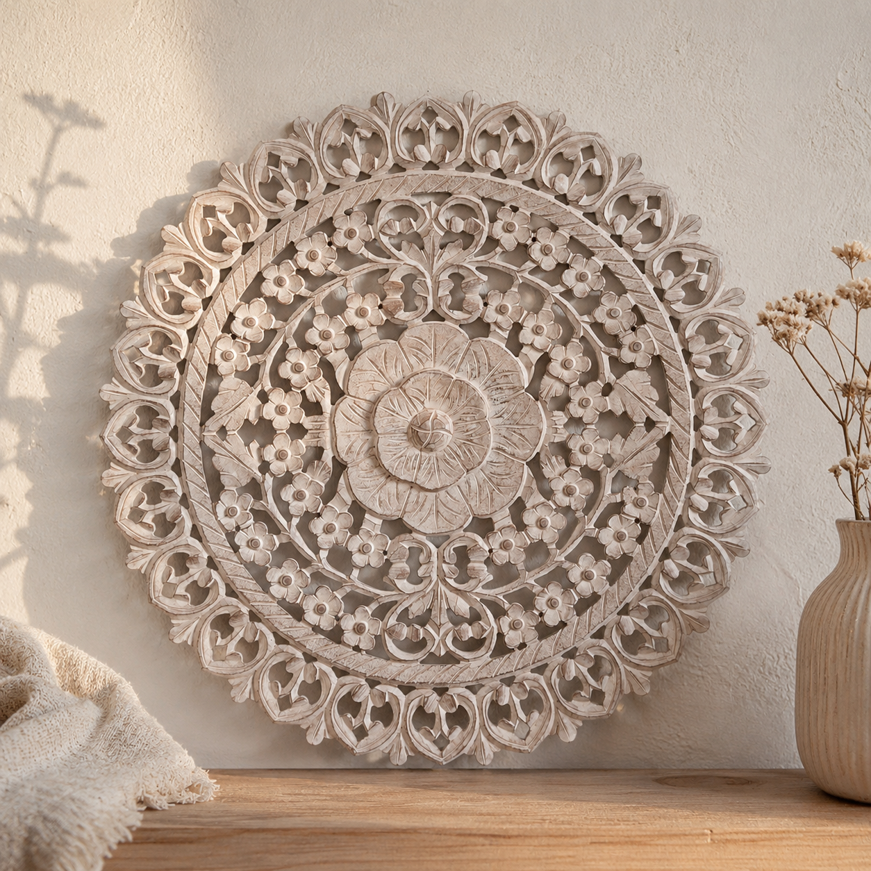 Niama Carved Wall Panel 60cm