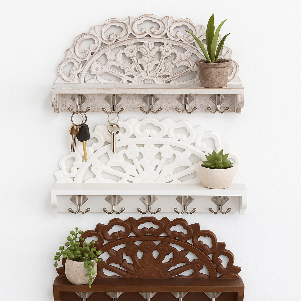 Shilpi Hand Carved Wall Shelf