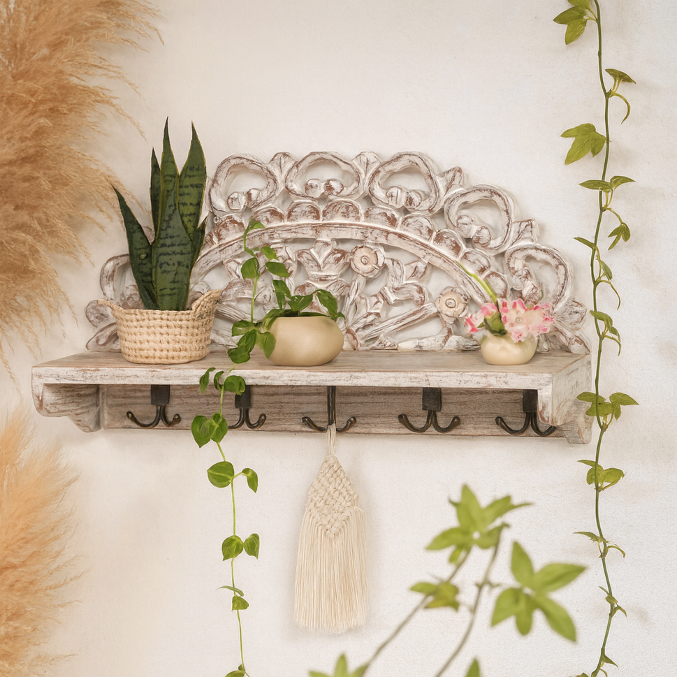 Shilpi Hand Carved Wall Shelf