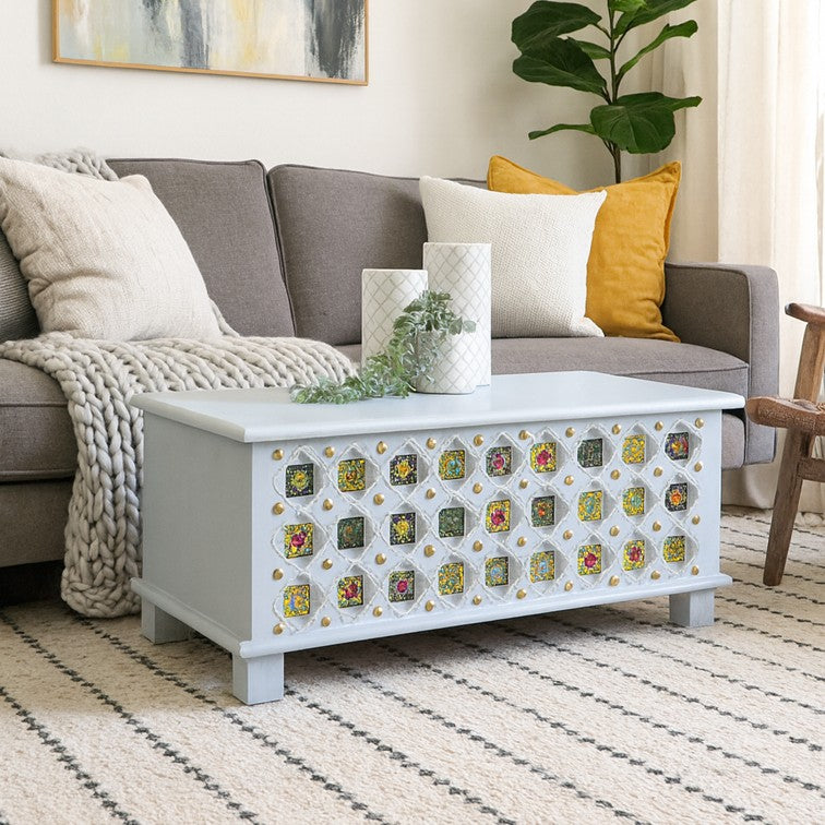 Medhavi Brass & Tile Heritage Trunk