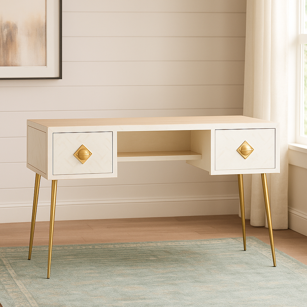 Glenn Bone Inlay Study Table