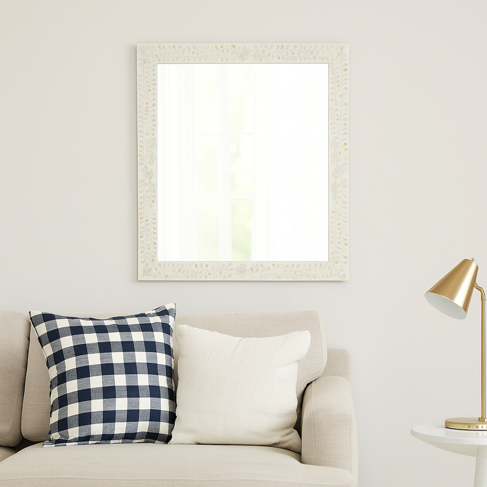 Mandy Mother of Inlay Wall Mirror