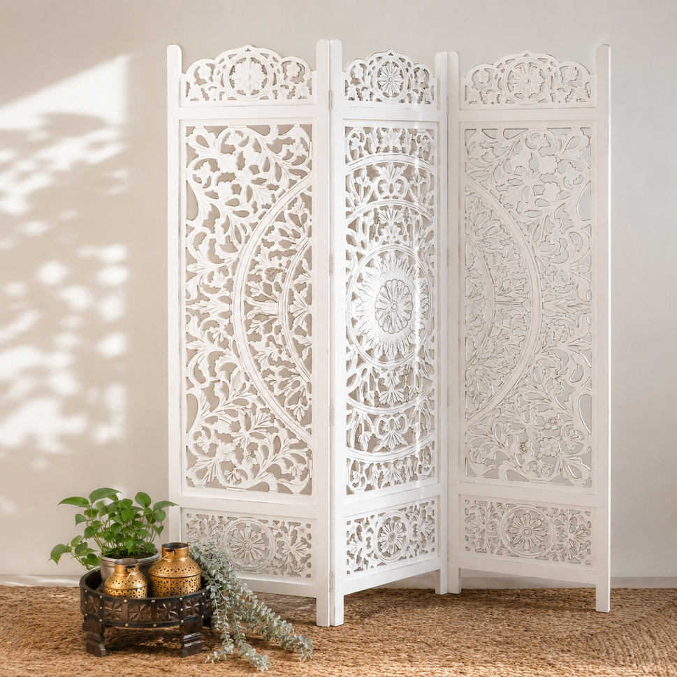 Yenfer Carved Room Divider