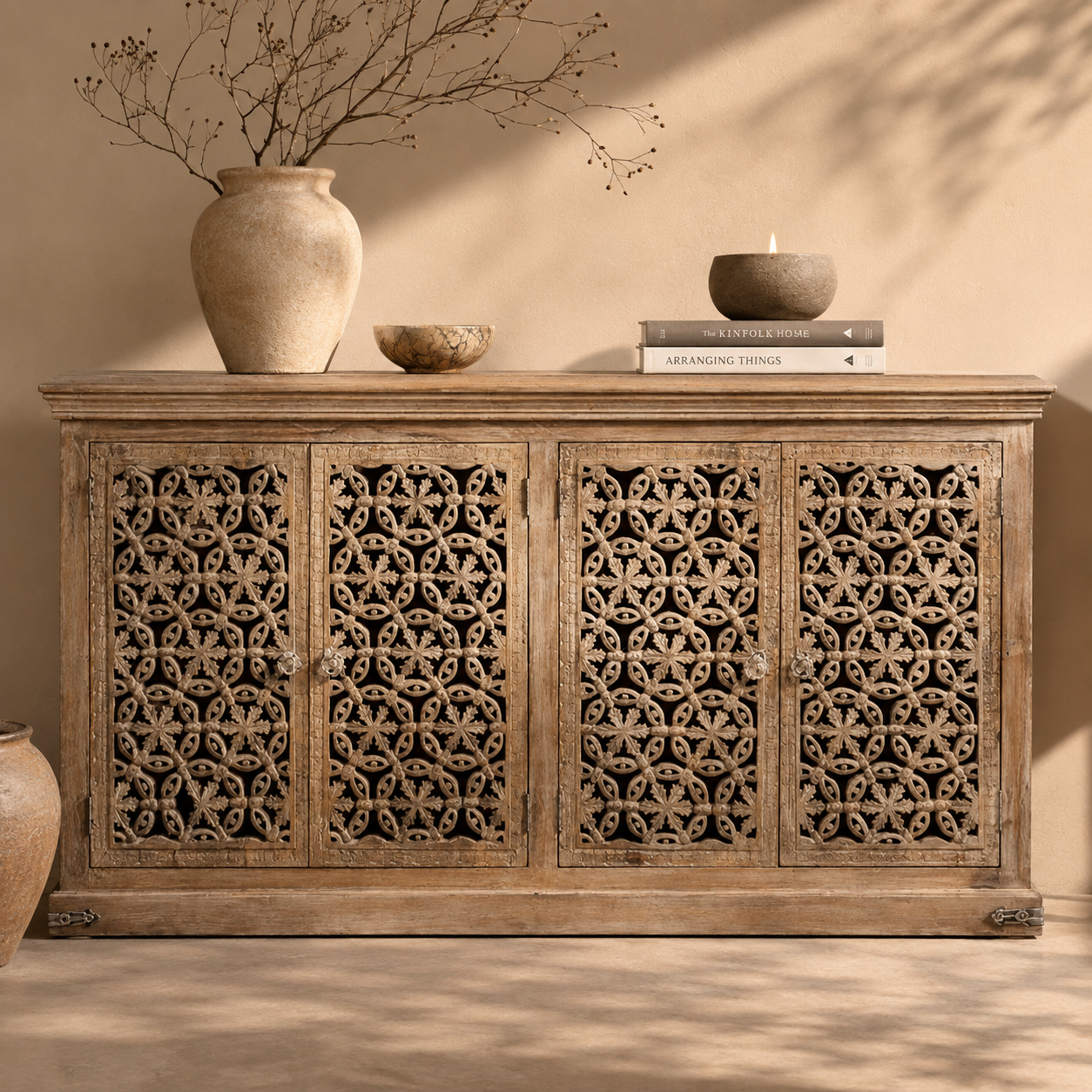 Whitney Hand Carved Wooden Buffet