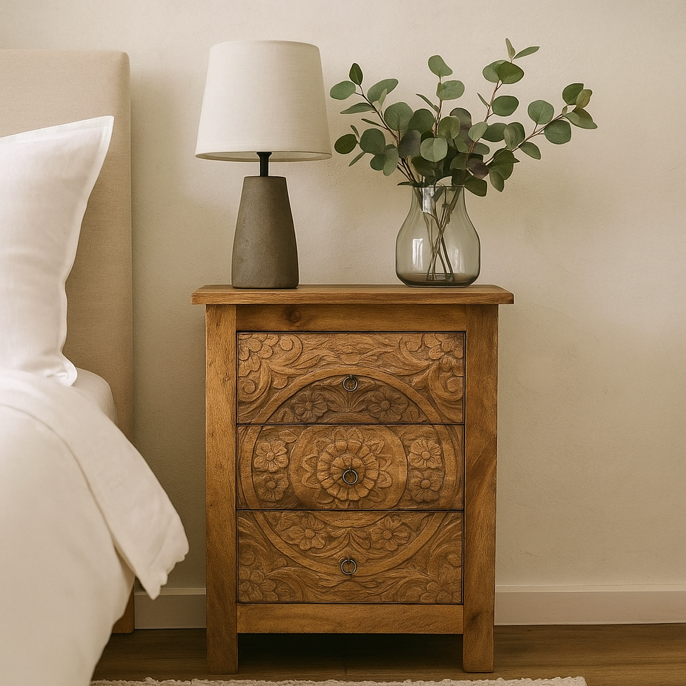 Mishmi Wooden Bedside