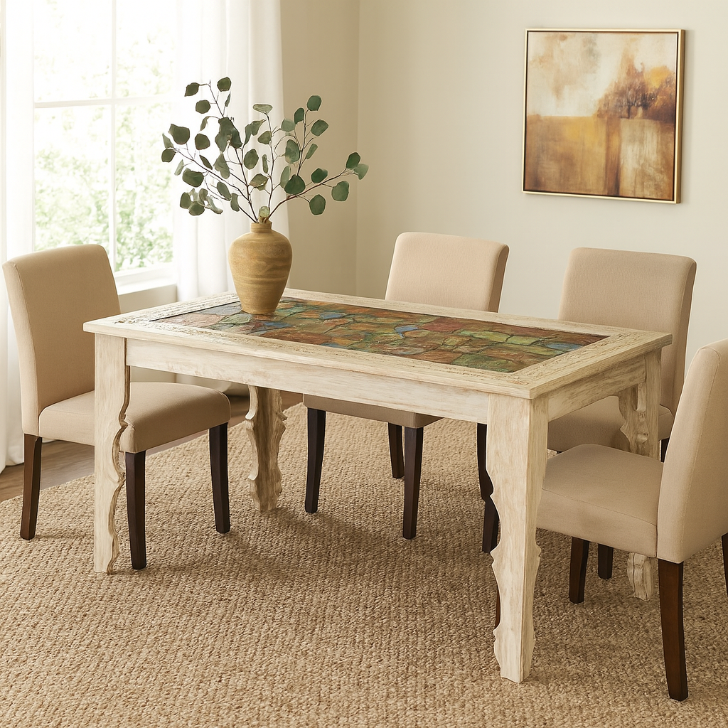 Morgan Hand Carved Wooden Dining Table