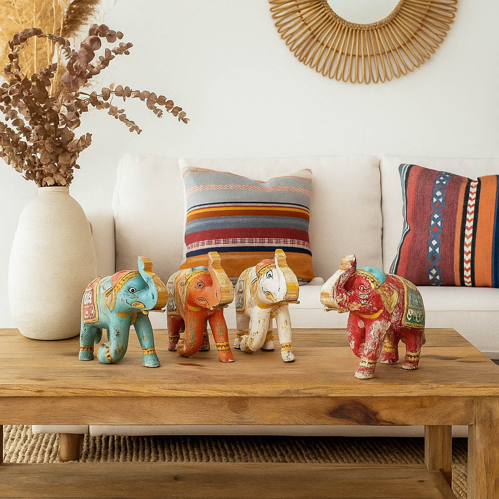 Handcrafted Wooden Elephant