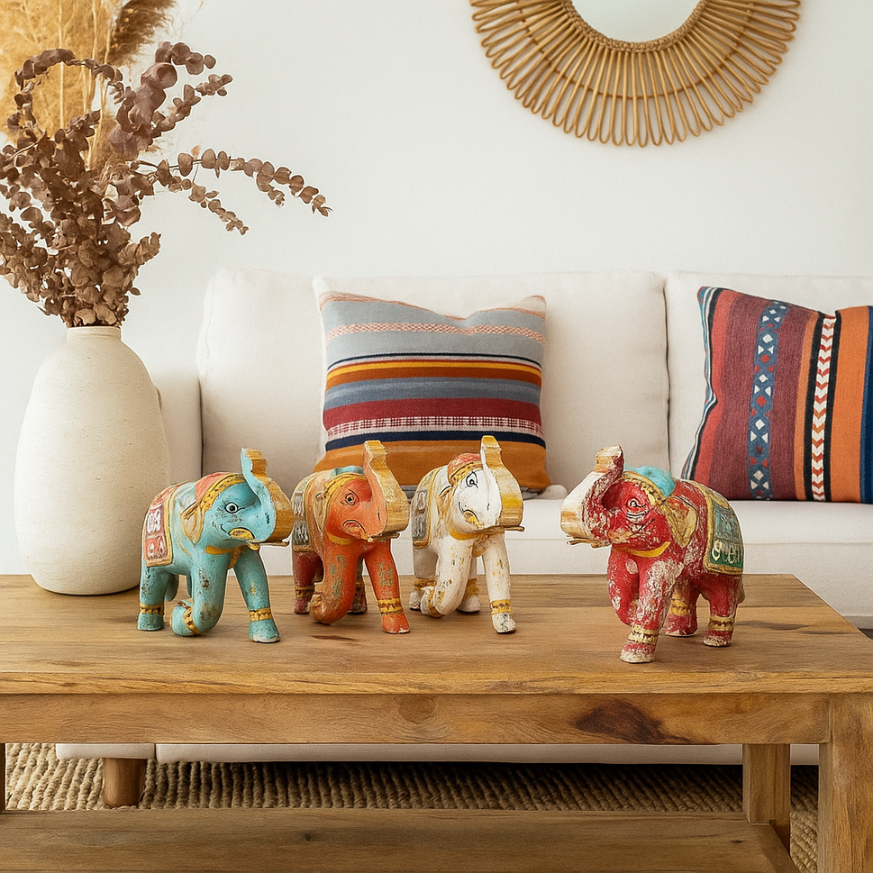 Handcrafted Wooden Elephant