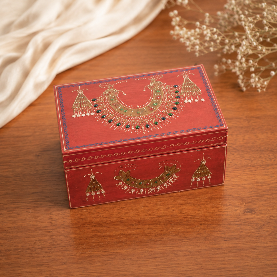 Nisha Hand Painted Wooden Box