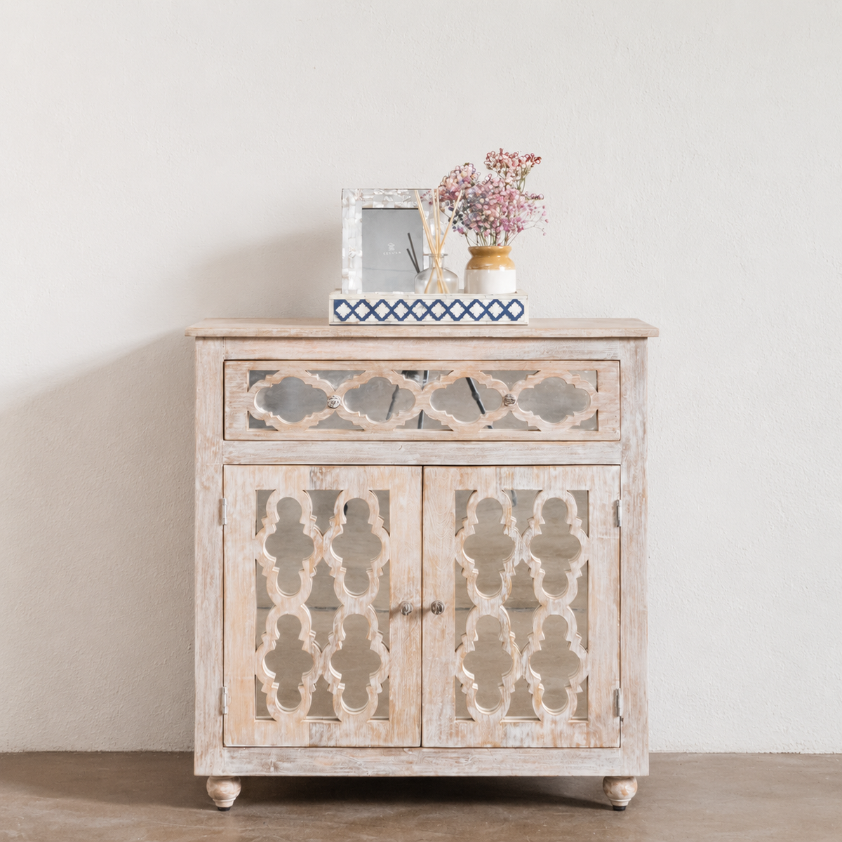 Jessica Carved Wooden Cabinet