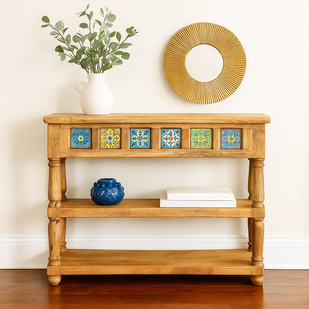 Emilia Hand Crafted Tile Console Table
