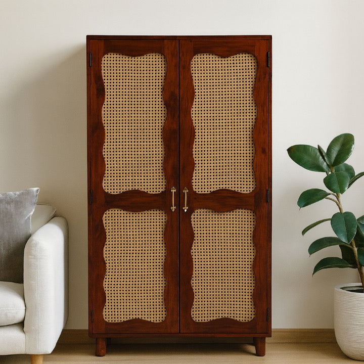 Ava Hand Carved Wooden Almirah