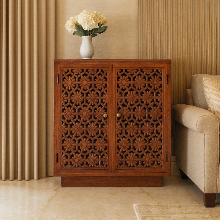 Eva Hand Carved Cabinet