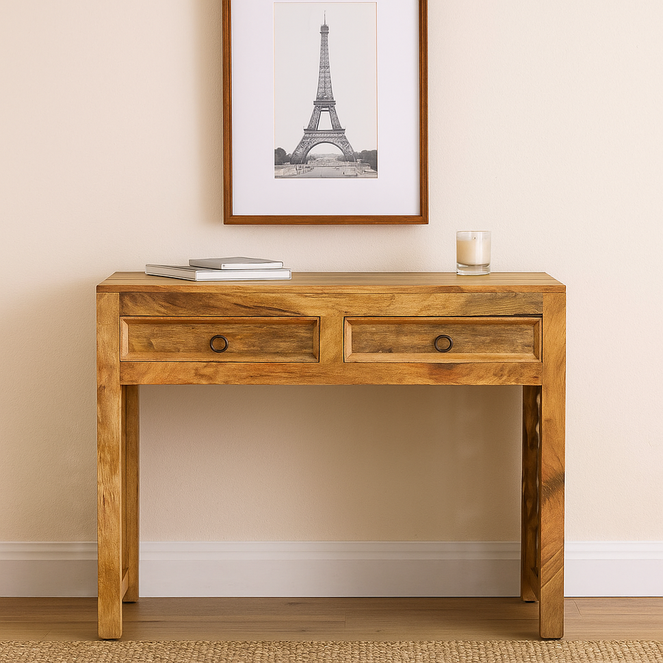 Eva Wooden Hand Carved Study Table